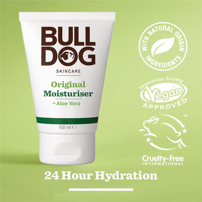 Bulldog mens moisturizer for 24h face hydration
