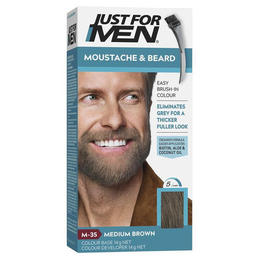 Just For Men Moustache & Beard Dye Medium Brown.