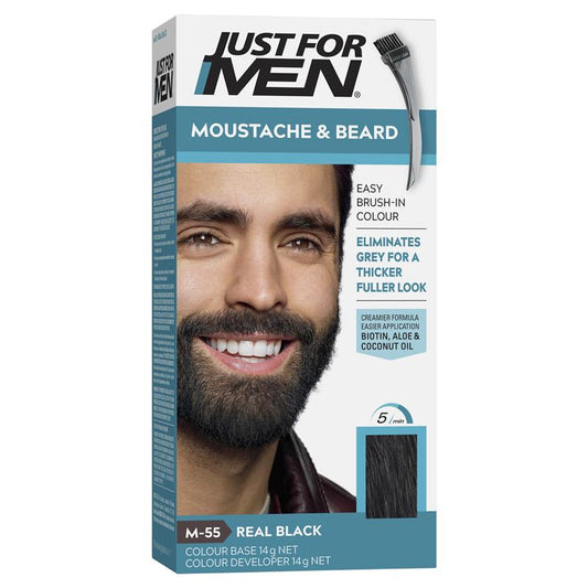 Just For Men Moustache & Beard dye colour Real Black