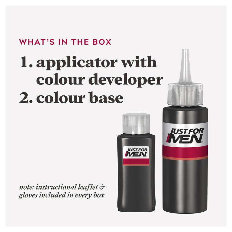 Men's hair colour application instructions